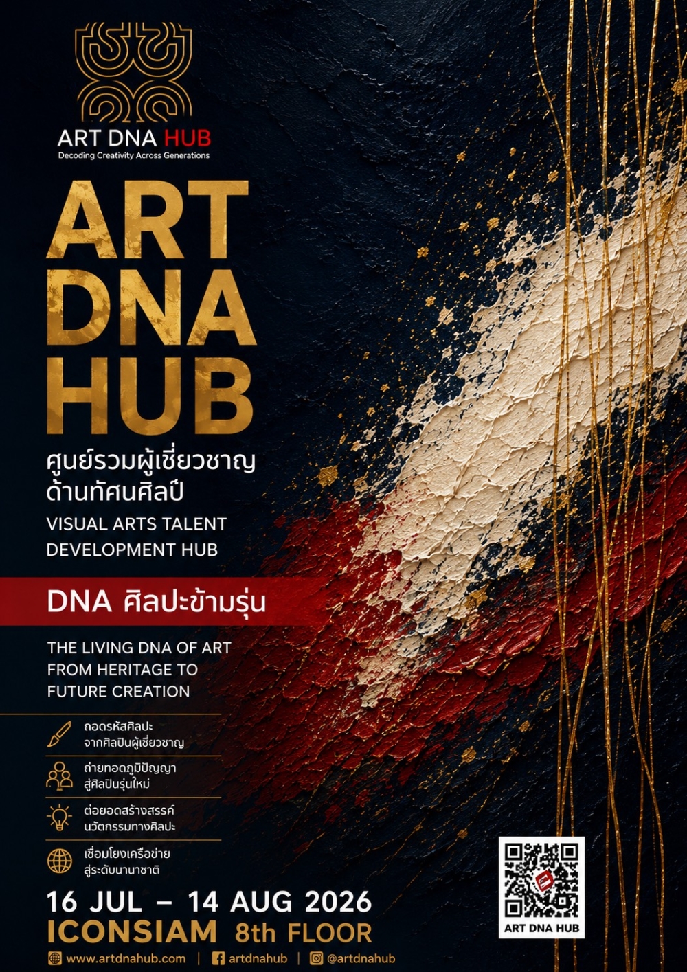 HUB OF TALENT : ศูนย์รวมผู้เชี่ยวชาญด้านทัศนศิลป์ ART DNA HUB  Fhase 1